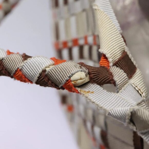 Salvatore Ferragamo Hand Bag Canvas Multicolor Auth 101075V - Picture 10 of 16